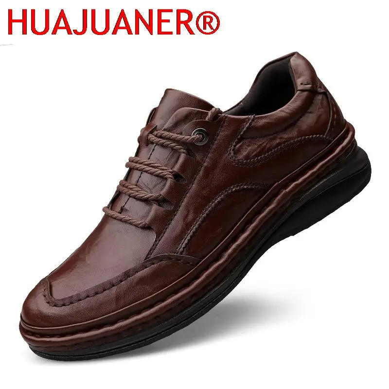 

Brand New Men Shoes Men Casual 100% Genuine Leather Flats Business Men's Shoes Casual Best Quaity Business Formal Shoes 2023 New