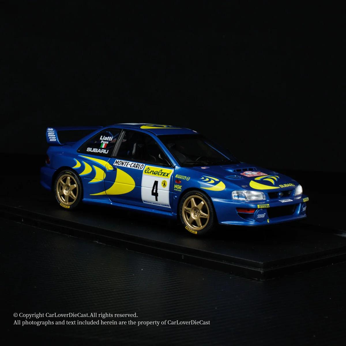 دييكاست سوليدو بمقياس 1:18 سوبارو إس 1807405 IMPREZA 22B نموذج سيارة مصنوع من خليط معدني لعبة هدية تذكارية لعرض الحلي #2