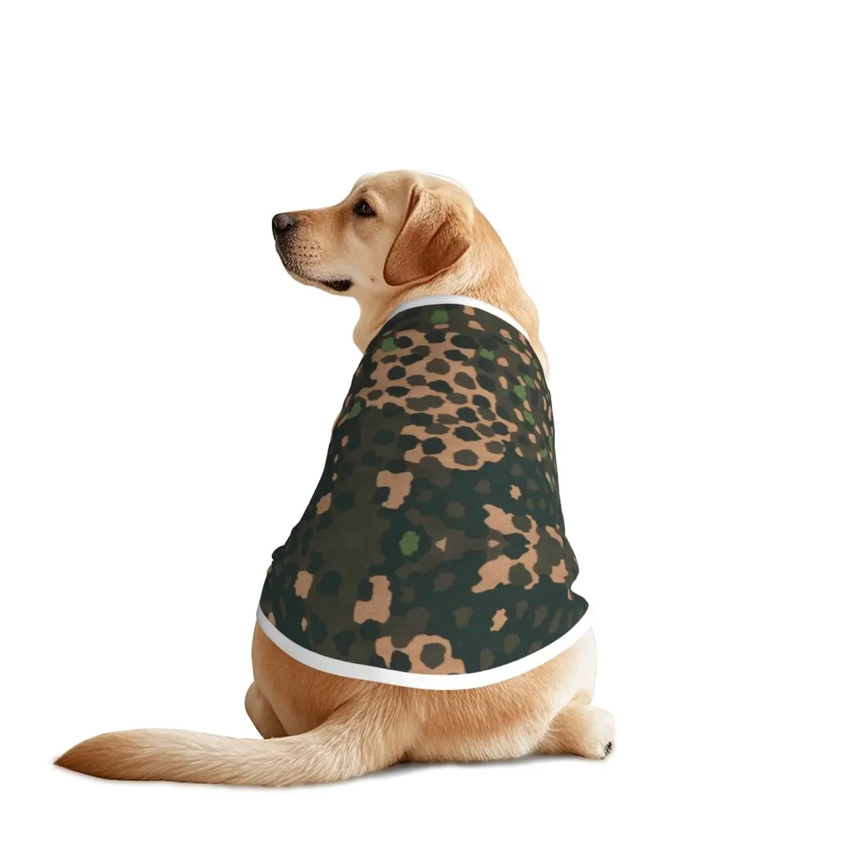 Chaleco de camuflaje con puntos de guisante para mascotas, ropa militar Multicam para mascotas, decoración, moda de verano, ropa para perros