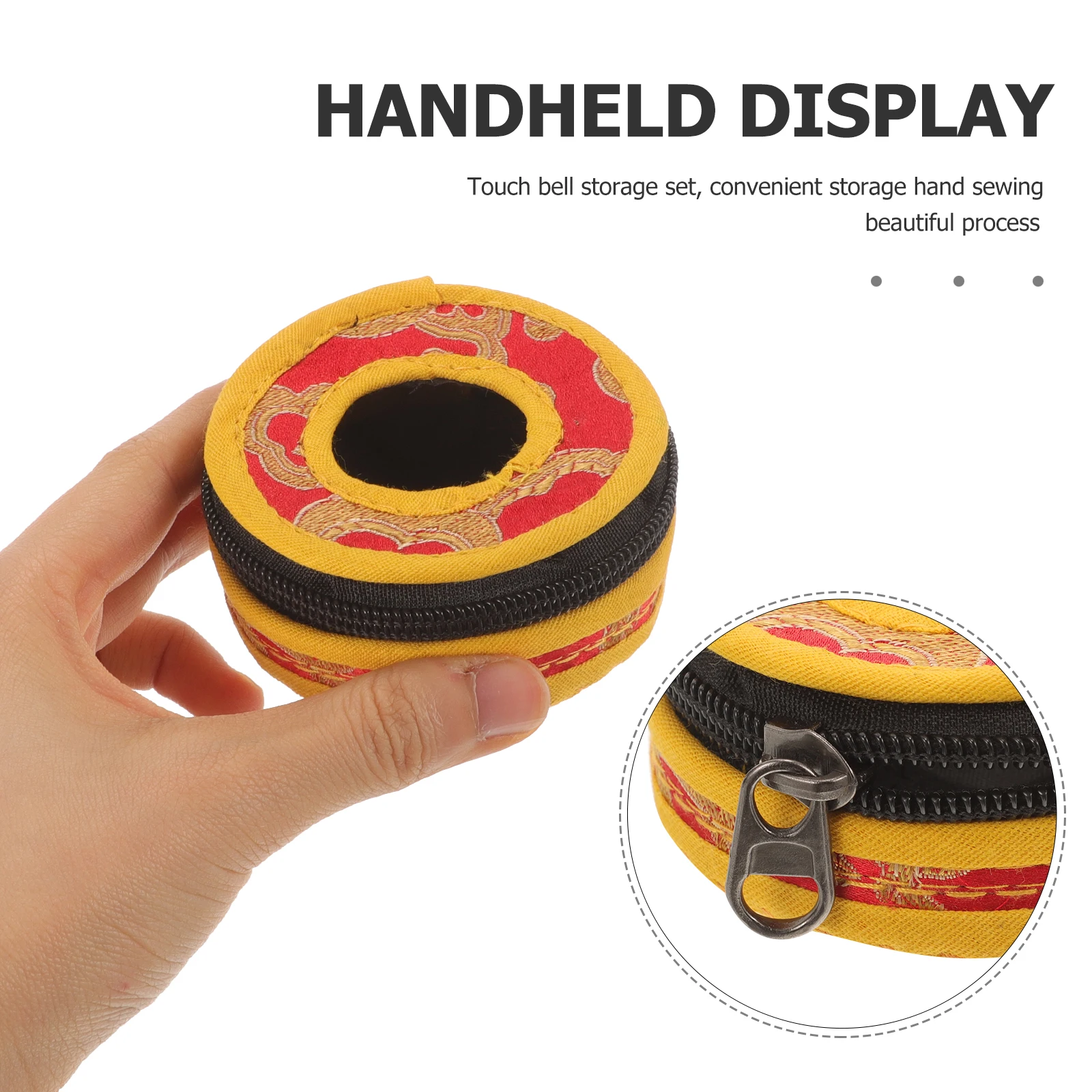 

Bell Storage Cover Finger Cymbal Sleeve Cymbals Case Holder Bag Touch The Drum Bags