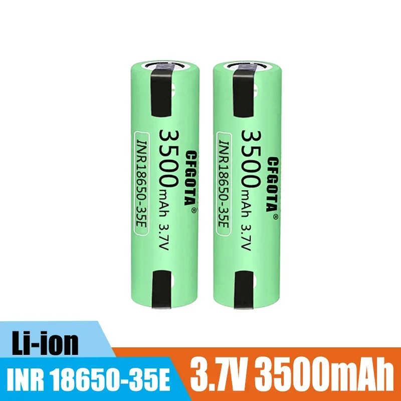 100% Original New 35e 18650 3500mah High Power discharge chargeable Battery High Power discharge, 30a High Current + DIY Nicke