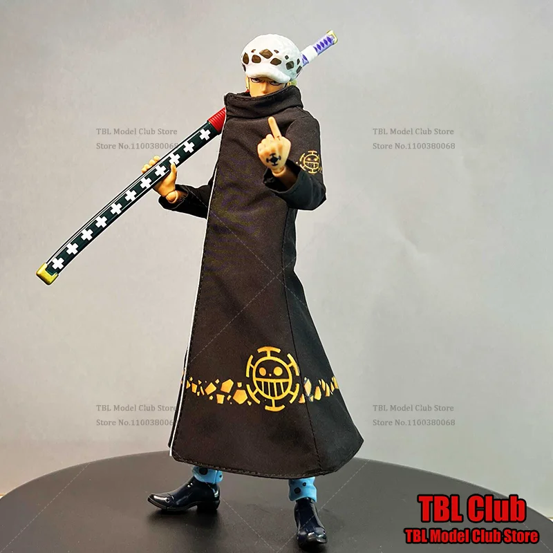 

Мужская одежда в масштабе 1/12, черное пальто, цельное Trafalgar D. Water Law Fierce Gaze для SHF, 6-дюймовая экшн-фигурка, реквизит для сцены солдата