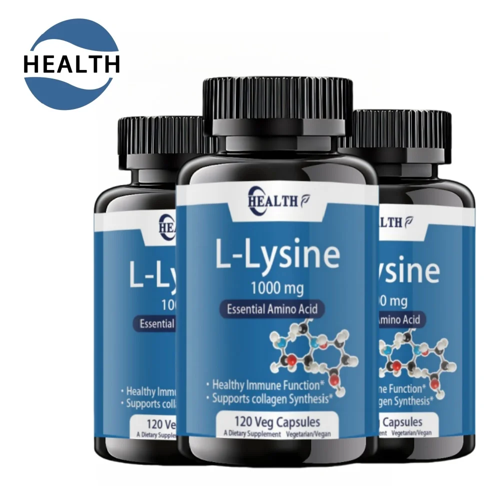 HEALTH L-lysine 1000mg, 150 Tablets - Enhances Absorption And Assimilation - Promotes Skin And Lip Integrity - Collagen Support