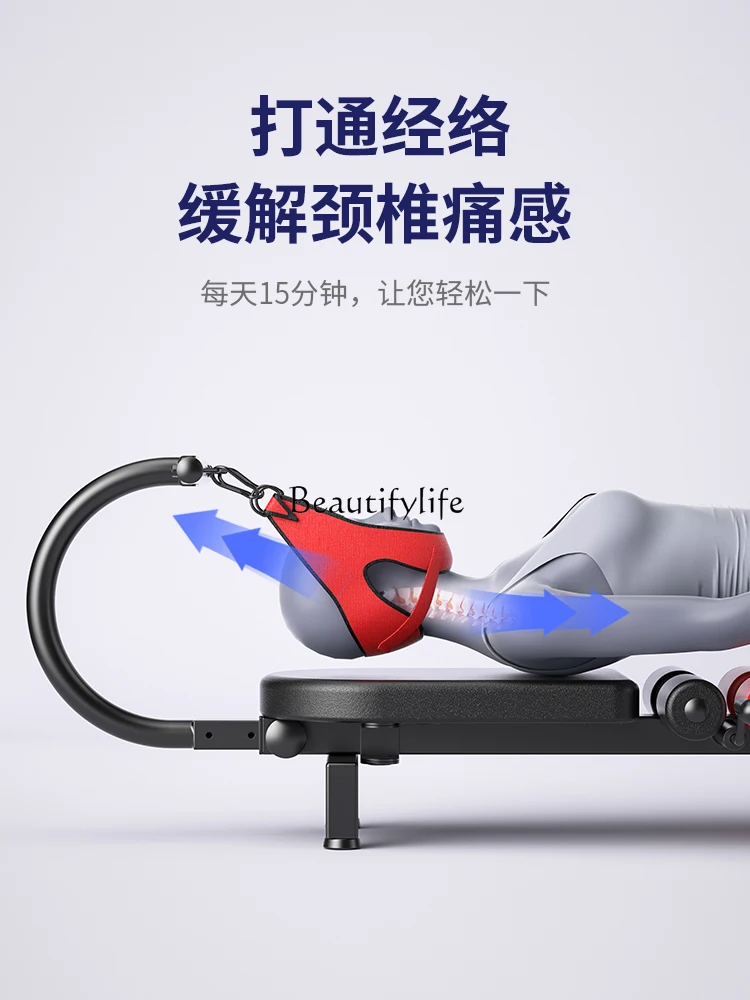 Cervical Spine Lumbar Tensioner Spine Traction Artifact Fitness Leg Inversion Table Soothing Bed