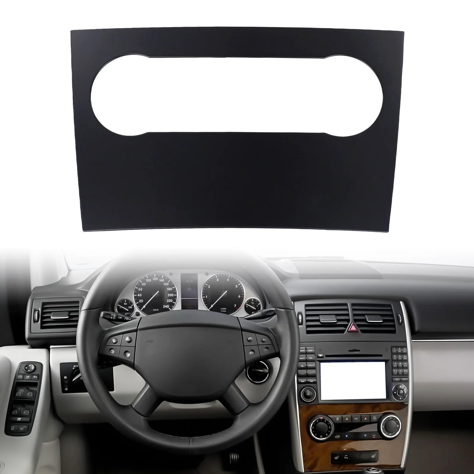 

Комплект накладок на приборную панель из АБС-пластика, быстрая установка, износостойкая центральная панель управления, прямая установка для BENZ W245