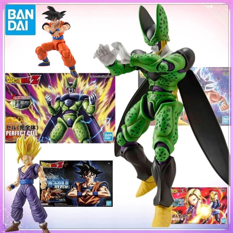 En Stock FRS Bandai Figura Original Figure-Rise Standard Dragon Ball Z Son GoHan Perfect Cell Androide 18 Son GoKu Kit de Modelo Figura de Juguete