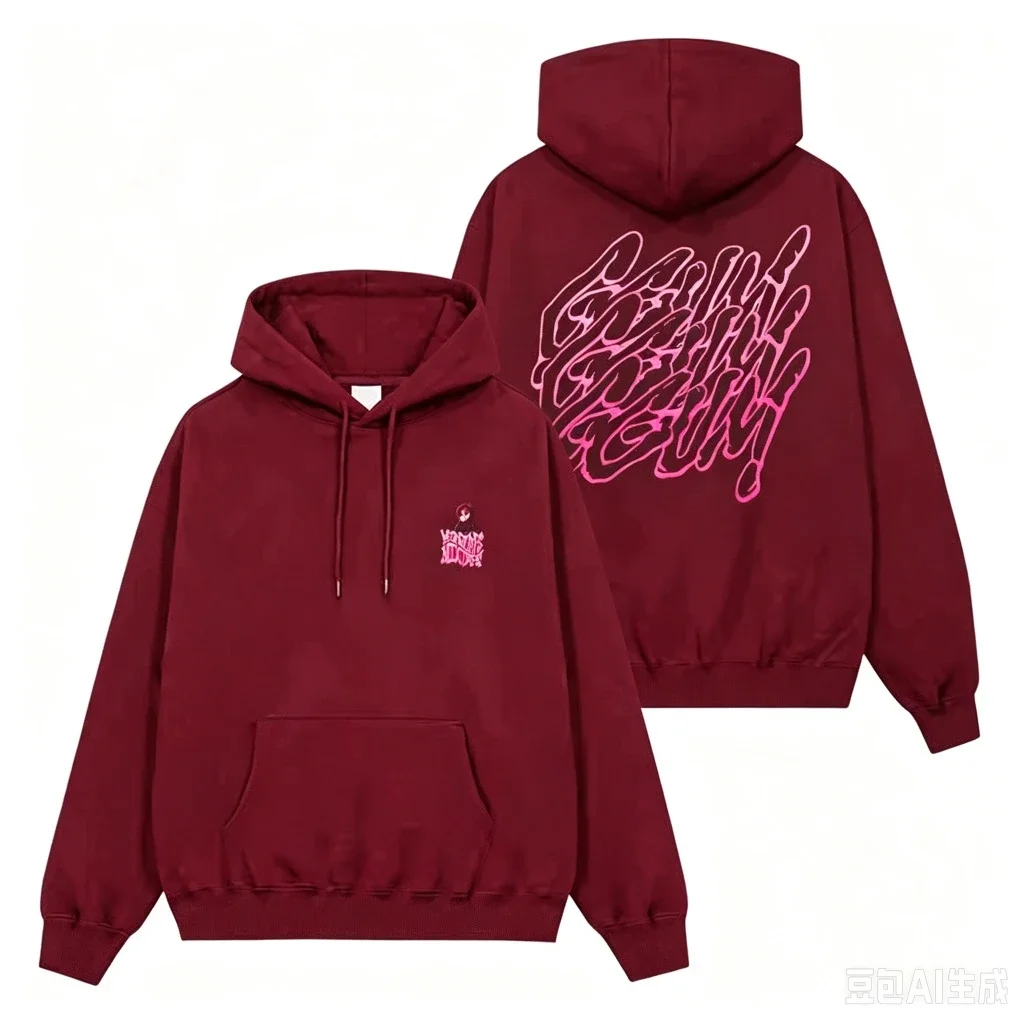 KPOP ins 2026 neuer STIL YEONJUN GGUM Print Kapuzenpullover für Damen, Lost in Space Hoodie, Rundhals, lockerer, WARMER Pullover, OVERSIZE-KLEIDUNG – Detail 37