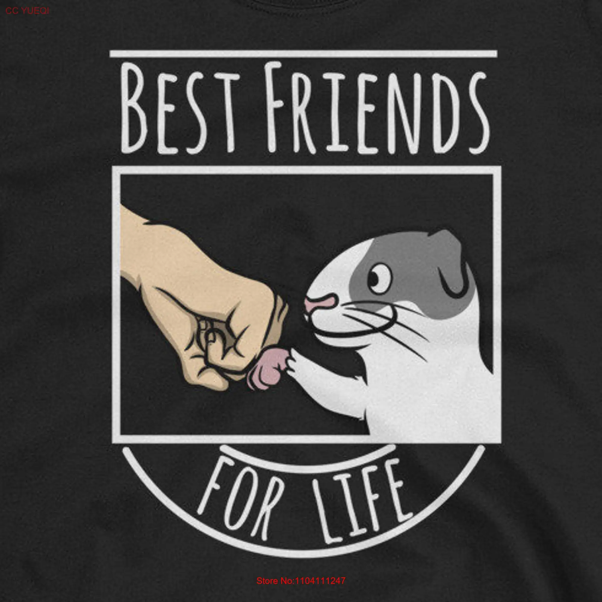 Guinea Pig Best Friends For Life T Shirt Funny Cavy Pet long or short sleeves