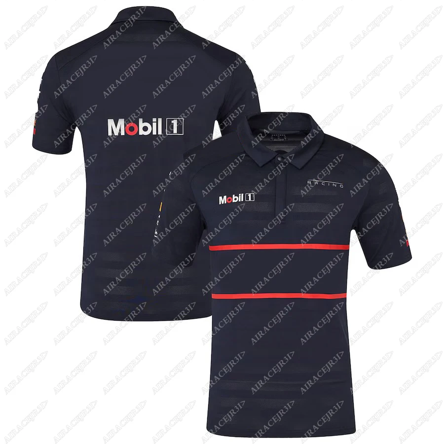For HONDA Bull Racing Drivers MAX Car Enthusiast Sport POLO Shirt Lapels Button Summer Breathable Quick-Dry Not Fade