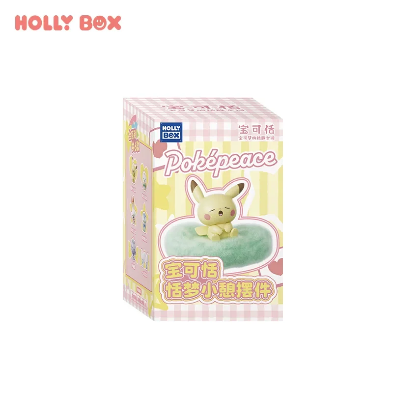Hollybox Pokemon Pokepeace Sweet Dream Figuur Ornament Blind Box Pikachu Tandemaus Collectible Model Schattig Trendy Speelgoed Kerstcadeau