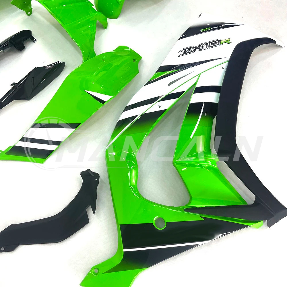 Motorcycle Fairings Kit for KAWASAKI ZX-10R ZX10R 2011-2015 Bodywork Set High Quality ABS Injection New green white