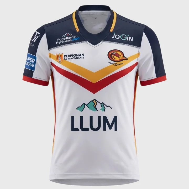 2026 New Catalans Dragons Perpignan Rugby Jersey Men's Sportswear Y2K T-shirt Oversize Suitable for Daily Wear and Training Wear