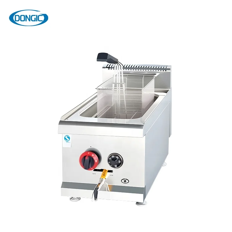 

Commercial Cost Effective Fryer French Fried Pork Ribs Chicken Chips Desktop Gas Deep Fryers Machine