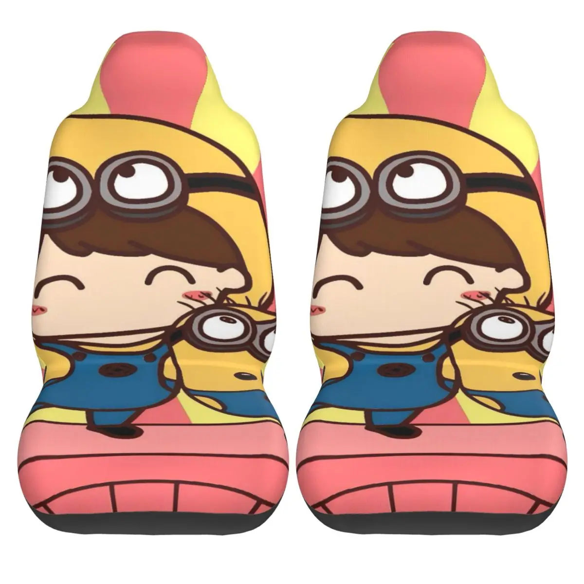 

Minions Meme Car Seat Covers Polyester Comfortable Auto Seat Covers 2 Pcs Cool Winter Cover