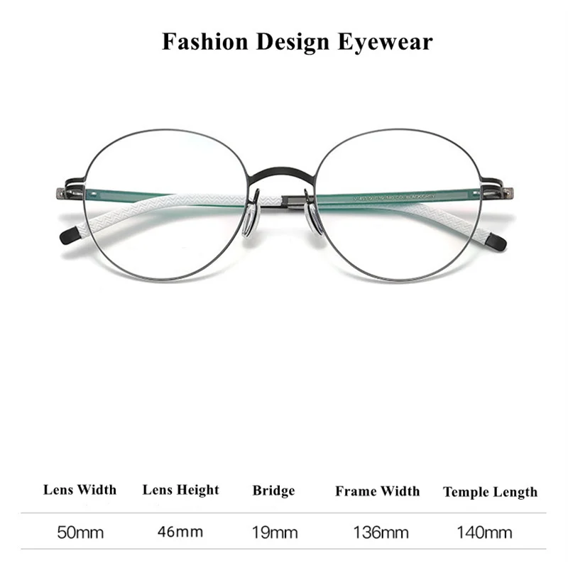 Chashma Ultra Light Round Men Prescription Glasses Male Vintage Optical Eyewear Spectacles Top Quality  Eyeglass for Women