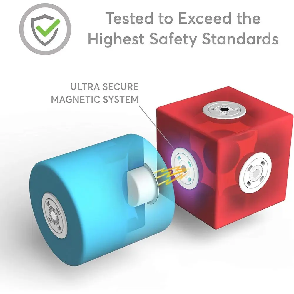 Juego de bloques de espuma magnéticos de 100 piezas con almacenamiento, baño para niños pequeños y juego sensorial, edades de 3 a 5 años