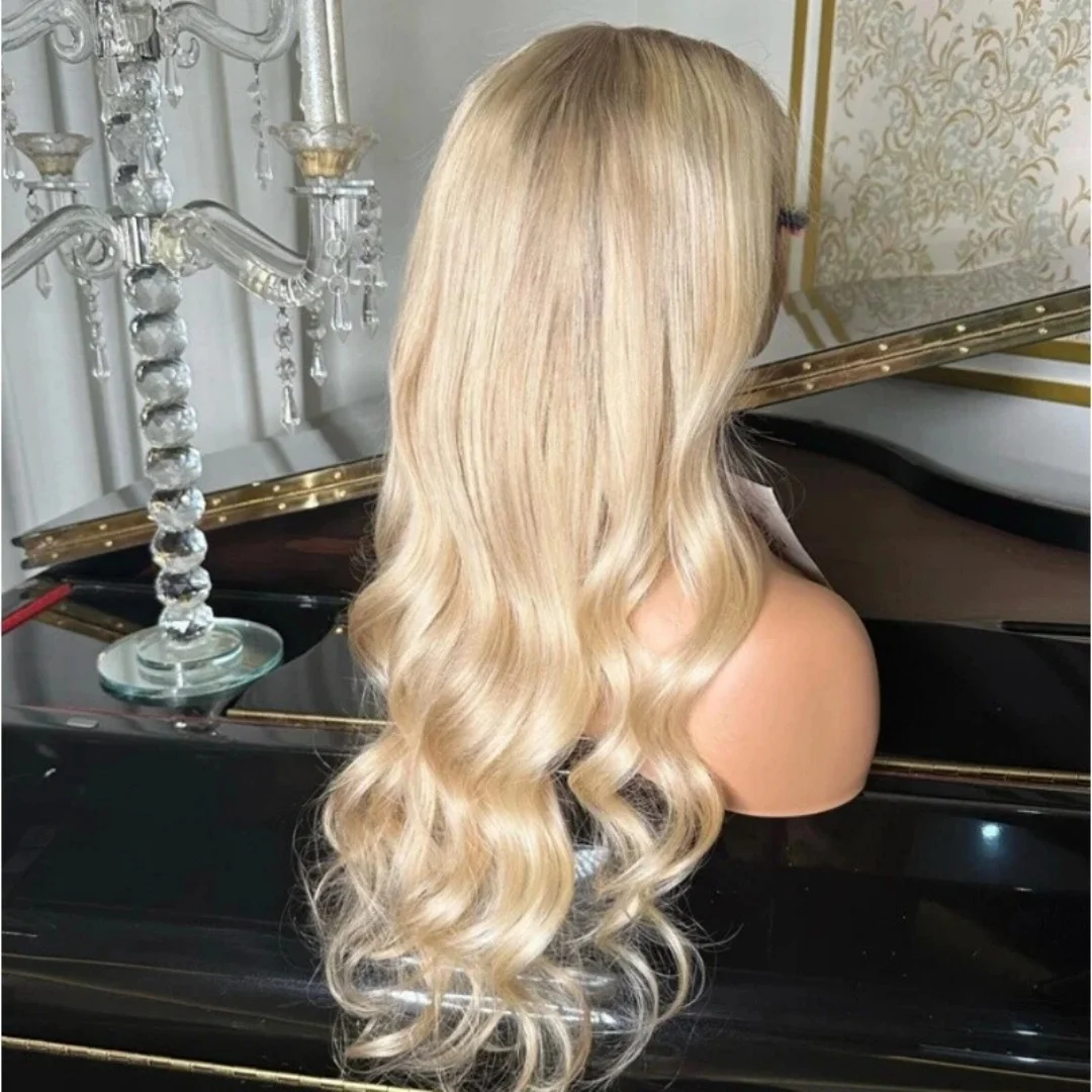 الاصطناعية الدانتيل الباروكات للنساء أومبير أشقر فاتح مزيج الملونة غلويليس الباروكات قبل قطعها شعري طبيعي رخيصة الباروكات تأثيري #3