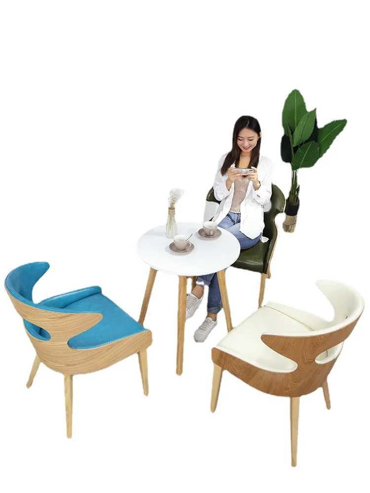 

YY Simple Coffee Shop Western Restaurant Internet Celebrity Dessert Shop Leisure Dining Table and Chair