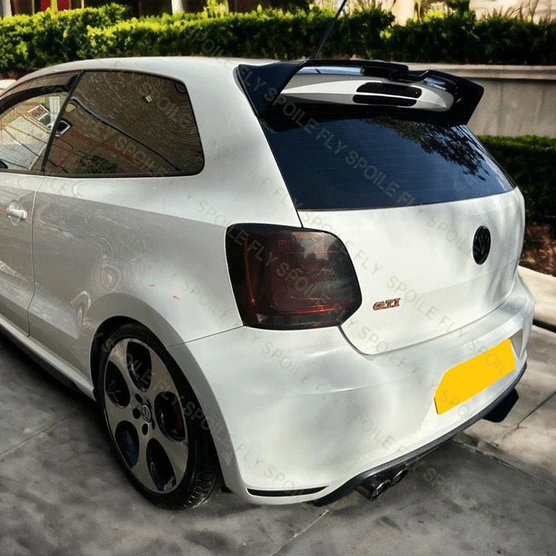 2010 2012 2013 For Volkswagen VW Polo MK5 GTI Pre Facelift Only Oettinger Style Rear Roof Spoiler Wing Lip Spoiler Glossy Black view 4