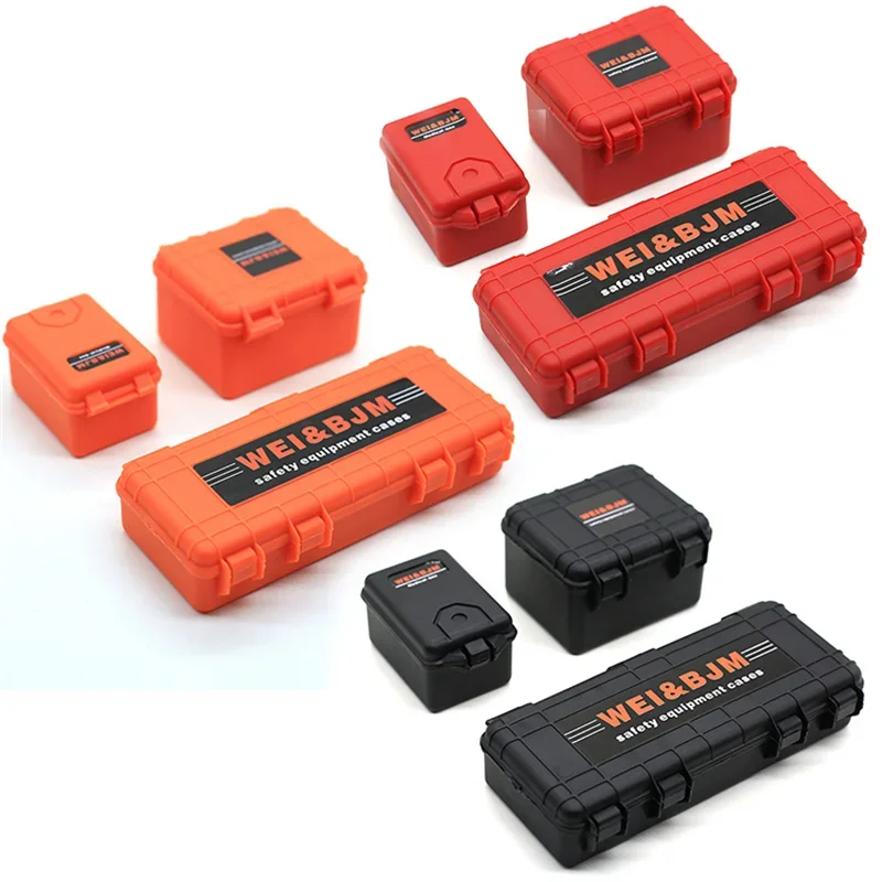 3Pcs Plastic Storage Box Decoration Tool for 1/10 RC Crawler Car Axial SCX10 90046 KM D90 TF2 Traxxas TRX-4 TRX-6 MST Recat