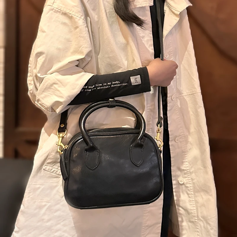 

Casual handmade first layer cowhide women's small handbag weekend party luxury genuine leather female shoulder crossbody bag