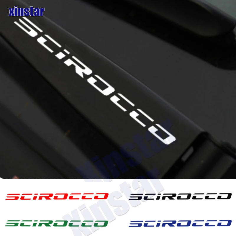 4Pcs Car Windshield Wiper Sticker  For VW Volkswagen R SCIROCCO ROCCO