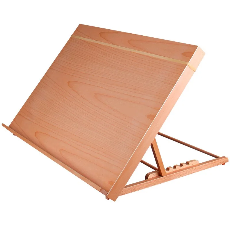 Desktop Beech Wood Stand For Drawing Board A2 A3 A4 Painting Frame Folding Painting Sketch Easel For Outdoor Steching