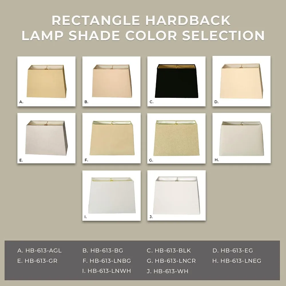 طقم غطاء مصباح مستطيل باللون البيج مكون من قطعتين، 7 × 14 × 11 بوصة، مقاس كبير لديكور المنزل