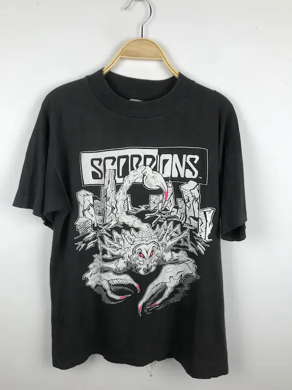 Scorpions tease me please tour Black fans T Shirt