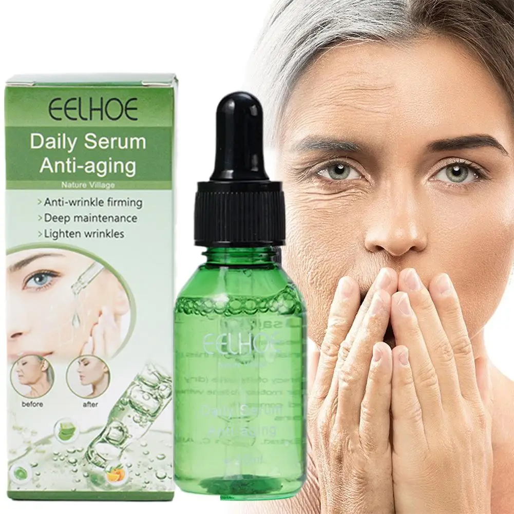 EELHOE Face Essence Liquid Deep Anti-wrinkle Essence For Women Face Moisturizer With Aloe Extract Vitamin C Cream