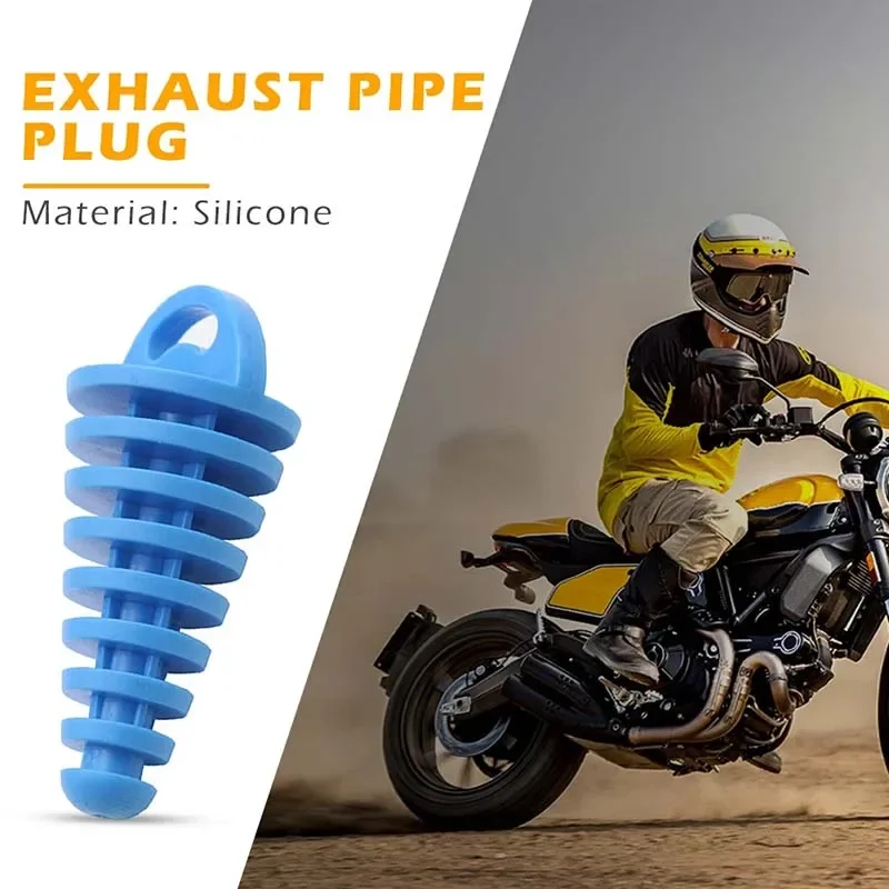 1PC Motorcycle Exhaust Pipe PVC Plug Muffler Cleaning Plug Tube Protector Motorcycle Cross Exhaust Pipe Plug