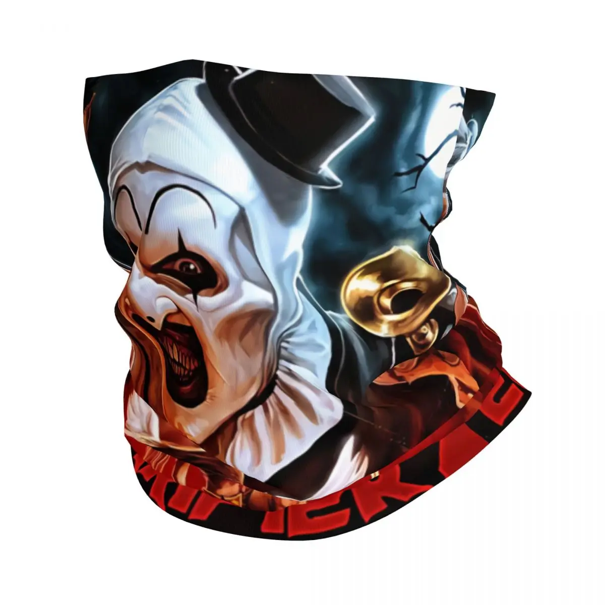 Horror Movie Bandana Neck Gaiter Printed Balaclavas Wrap Scarf Multifunctional Cycling Running for Men Adult