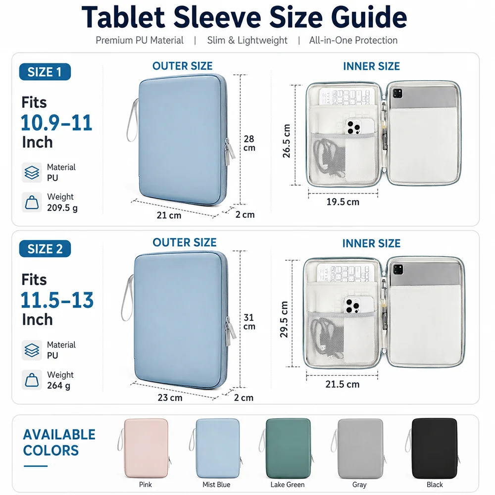 Tablet Bag Sleeve 10.9/12.9 In - Tablet Accessories Bag ulasan dan harga