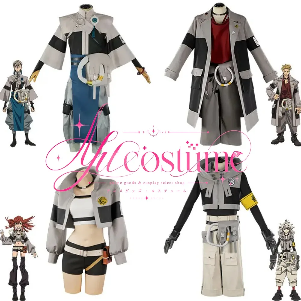 Disfraz completo de Anime Ludo Enjin Zanka Riyo Reaper con 4 atuendos y 4 pelucas, traje completo de Anime