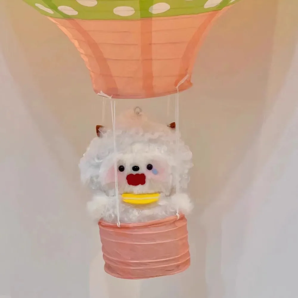 Paquet de matériel de porte-clés en peluche Paddi Squeeze Squeak, porte-clés beurre, pendentif mouton en peluche de dessin animé, fait à la main