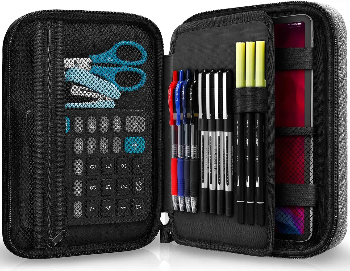 

Large Capacity Pencil Case, Marker Pen Storage Box for School Office Art Supplies