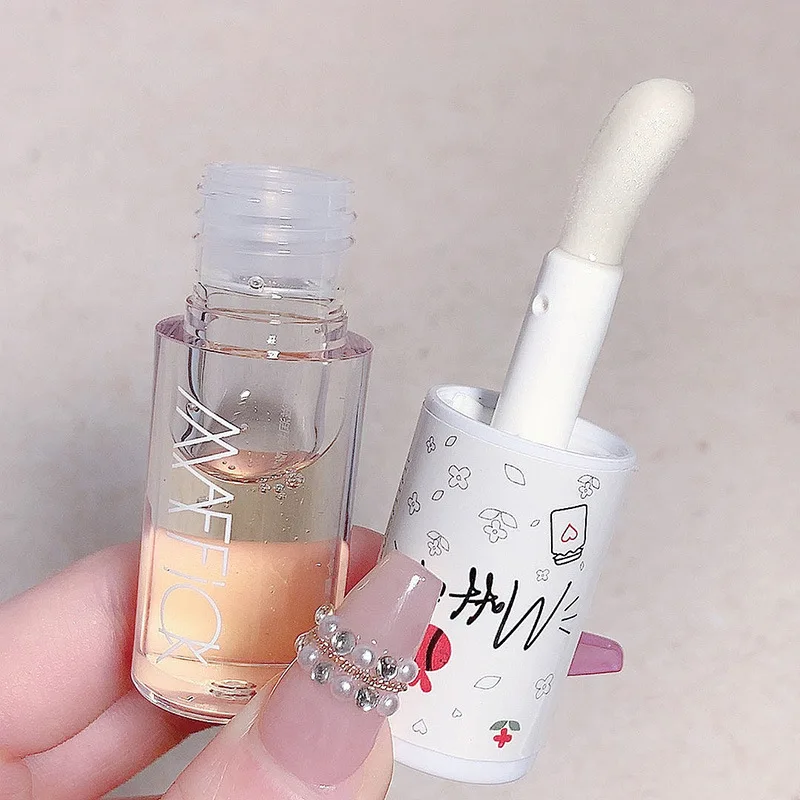 Mirror Water Lip Gloss Long-lasting Waterproof Crystal Jelly Oil Lip Tint Moisturizing Non-stick Cup Lip Glow Oil Care Cosmetics