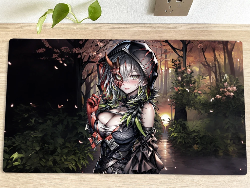 Yugioh playmat diabelstr מכשפה כהה tcg מחצלת ccg מחצלת משחק מחשב משטח עכבר מחצלת עכבר משחק מחצלת שקית מוספסת