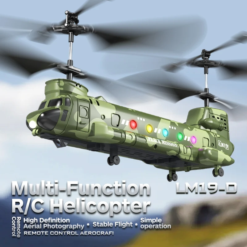 RC Helicopter Chinook Remote Control Helicopter with 6 axis Gyro Toys for Kids