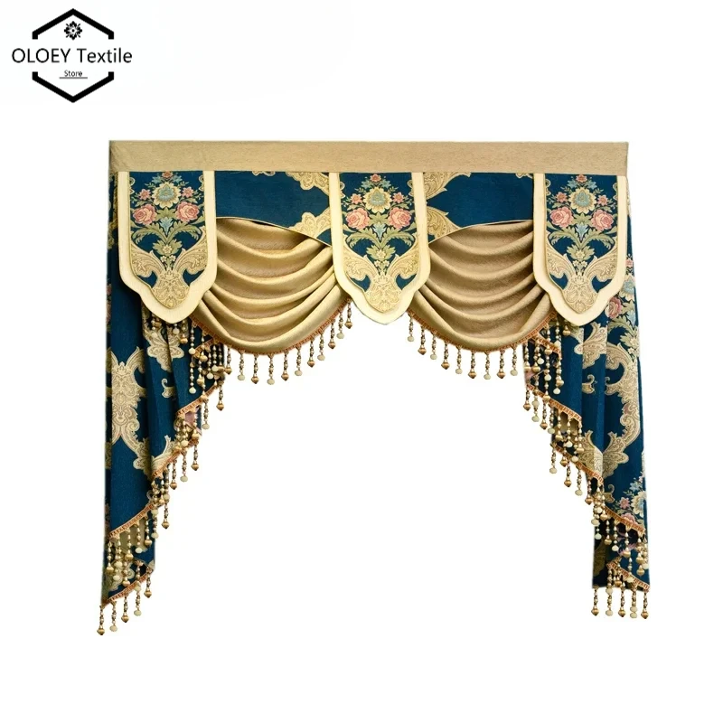 

24-Style Luxury Custom Valance for Curtain Tops Decorative Window Treatment – Does Not Include Curtains or Tulle Custom Order