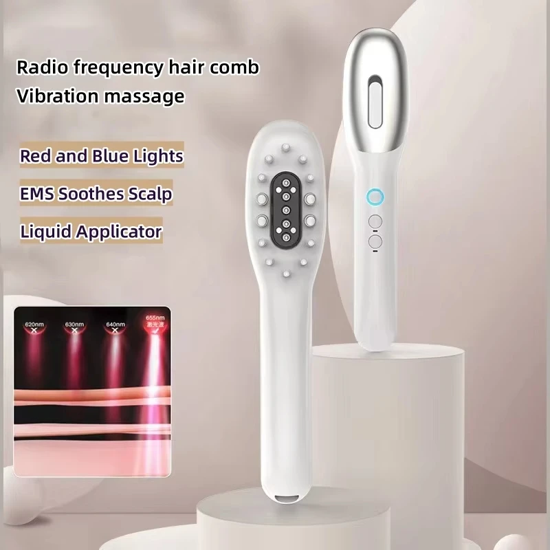 EMS Electric Hair Growth Comb, Medicinal Scalp Massage Comb, LED Light Therapy, Micro-Corrente, Anti-Hair Loss Vibração