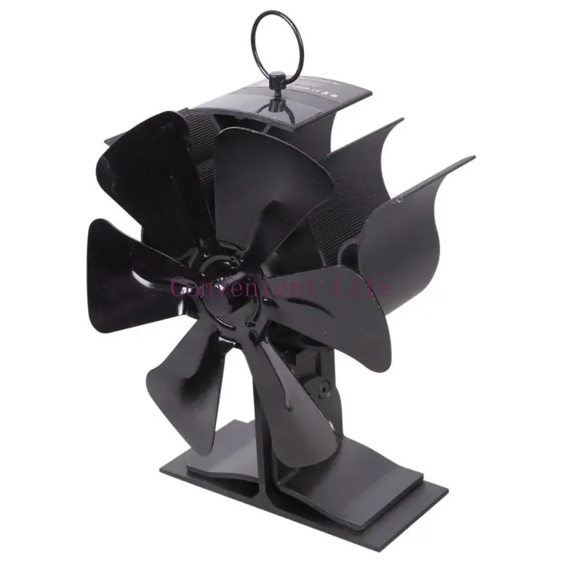 L1EE 6-łopatkowy wentylator kominkowy zasilany ciepłem Wentylator kominowy 2 w 1 bez prądu do drewna