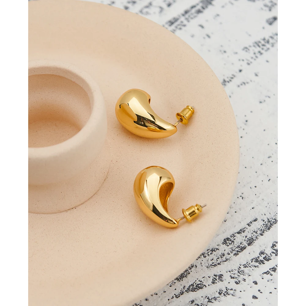 

ENFASHION Aretes De Mujer MINI Glossy Stud Earrings For Women 18K Gold Color In Earings Fashion Simple Jewelry Party E231468