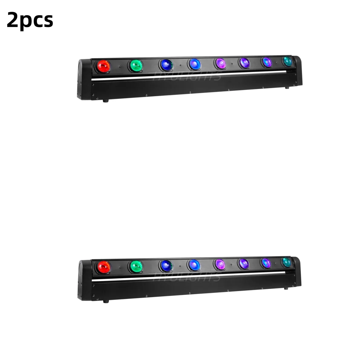 2pcs LED Bar  Beam Moving Head Light 8x12W RGBW 4in1 DMX512 for DJ Disco Party Night Club Event Show Stage Effects