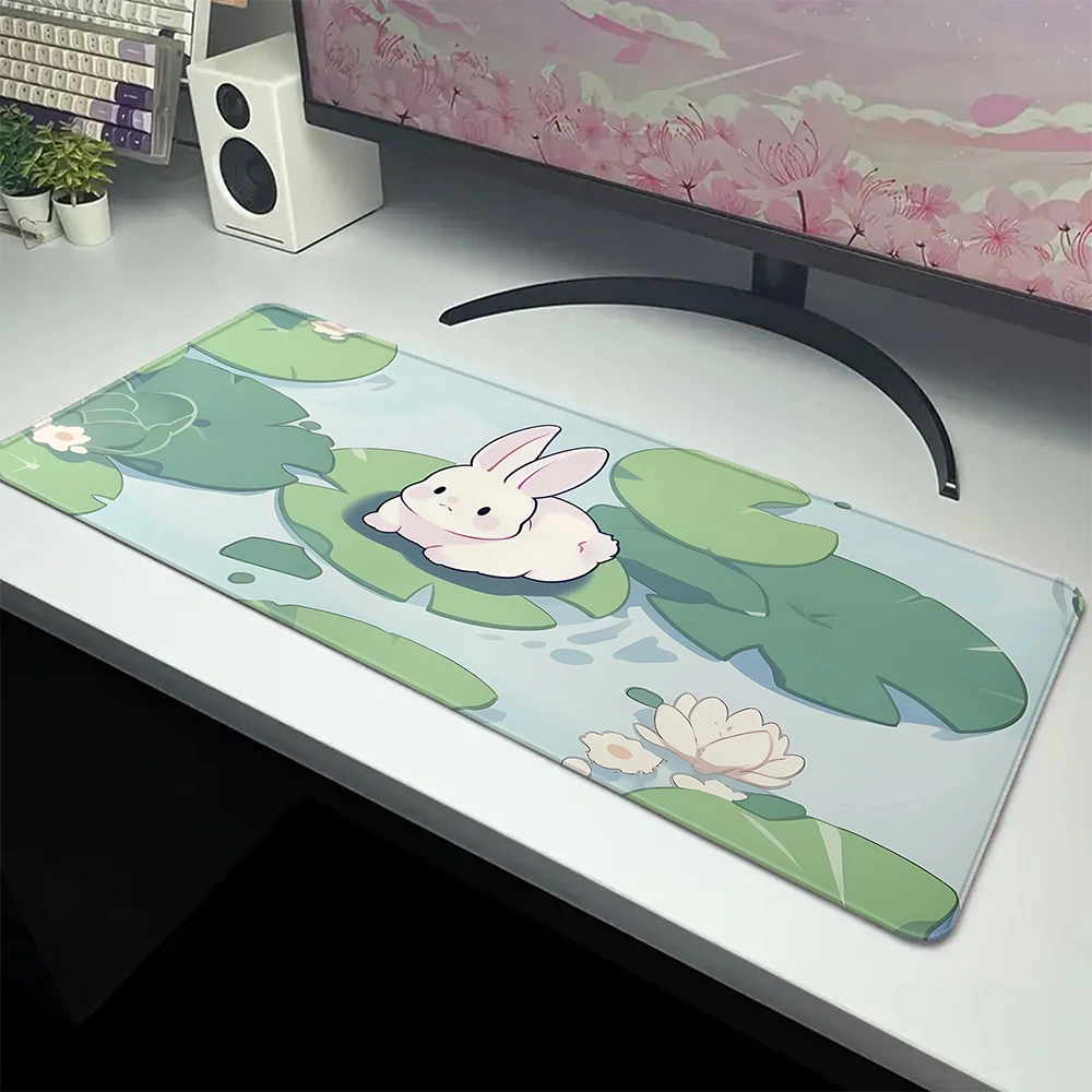 

Kawaii Cute Cat Mouse Pad Deskmat Office Latop Mat XXL Mousepad Big Mouse Mat Computer Rubber Mouse Pad Keyboard Mat 900x400mm