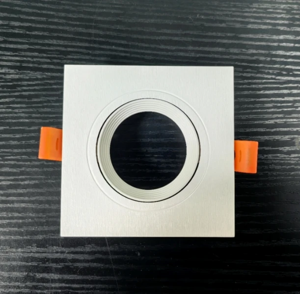 Modern Square Design Plastic Material GU10 MR16 Led Bulbs Lamp Frame Recessed Ceiling Led Spotlight Fixture for Home Decoractive