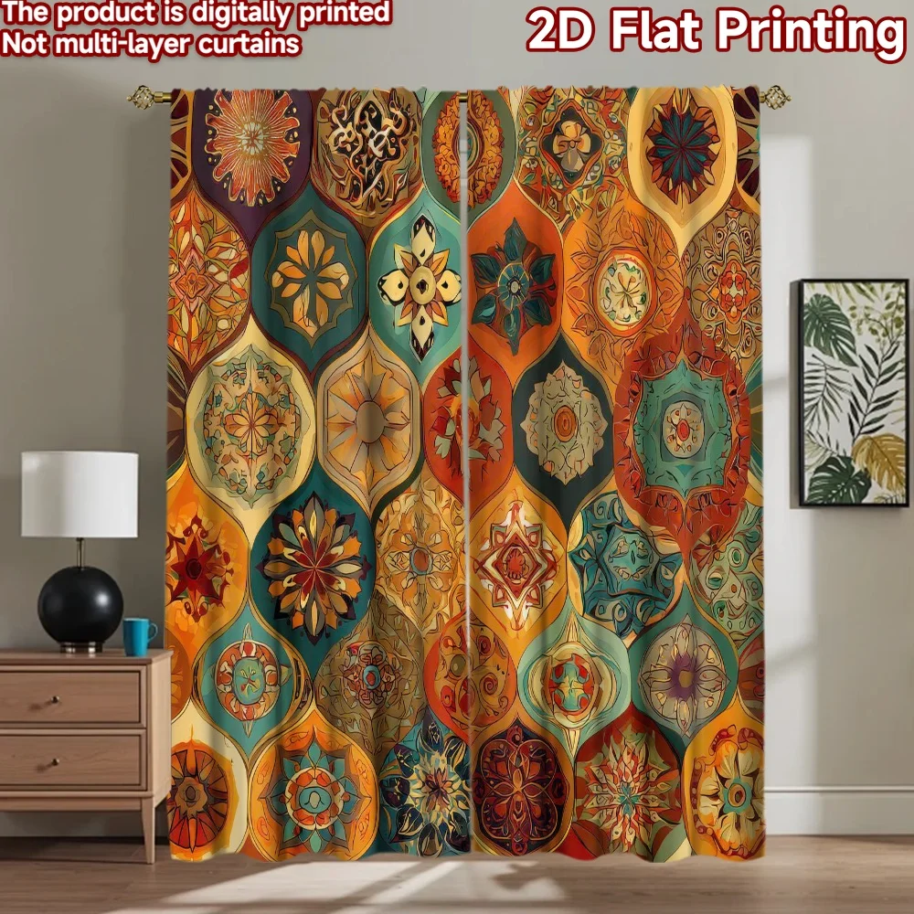 

1pc 2D flat Photography Backdrop Background Banner Colorful Geometric s 100% Polyester Anniversary Perfect for Suitable for