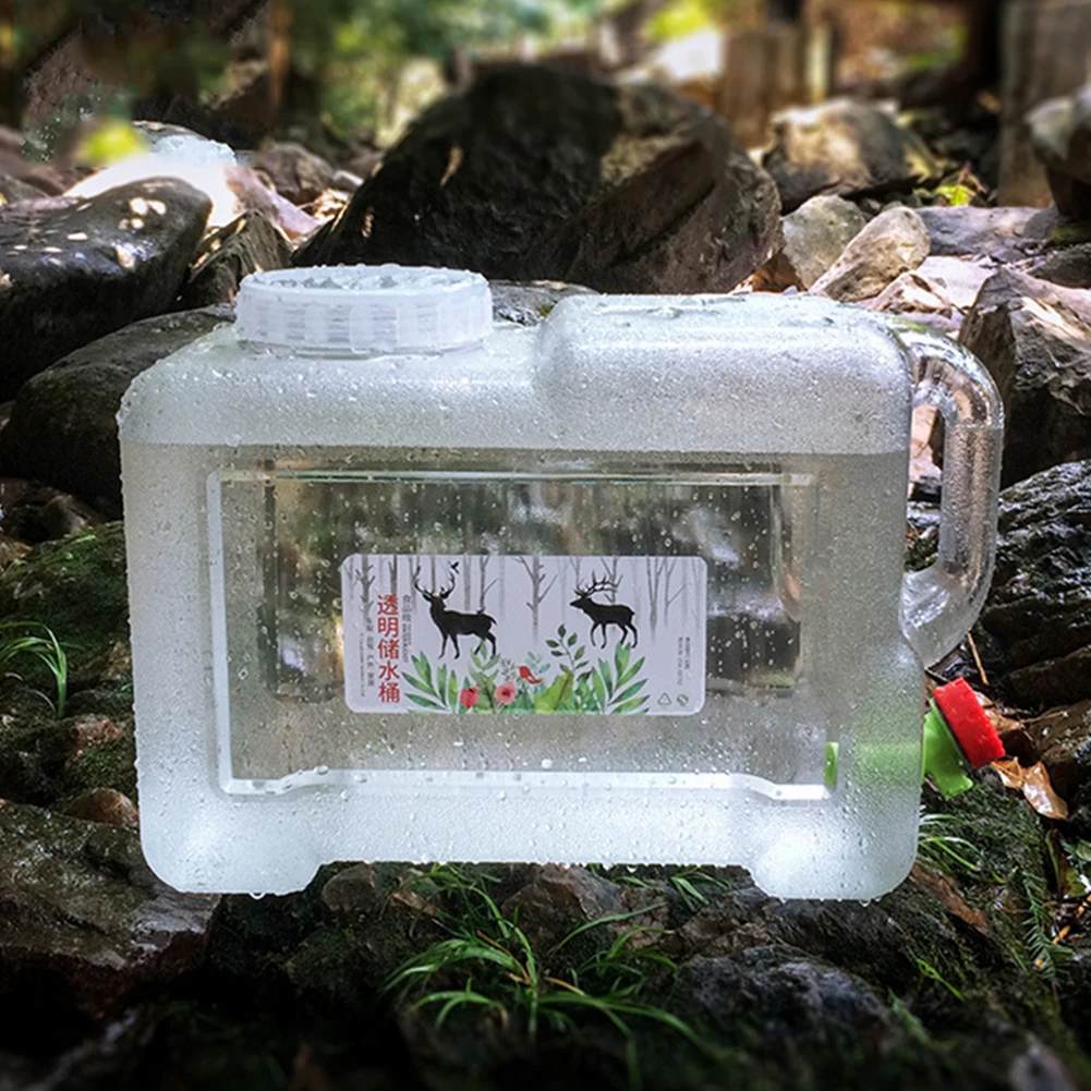 

12L Outdoor Water Bucket with Faucet Portable Camping Bucket Water Storage Large Capacity for Outdoor Travel Driving Picnic