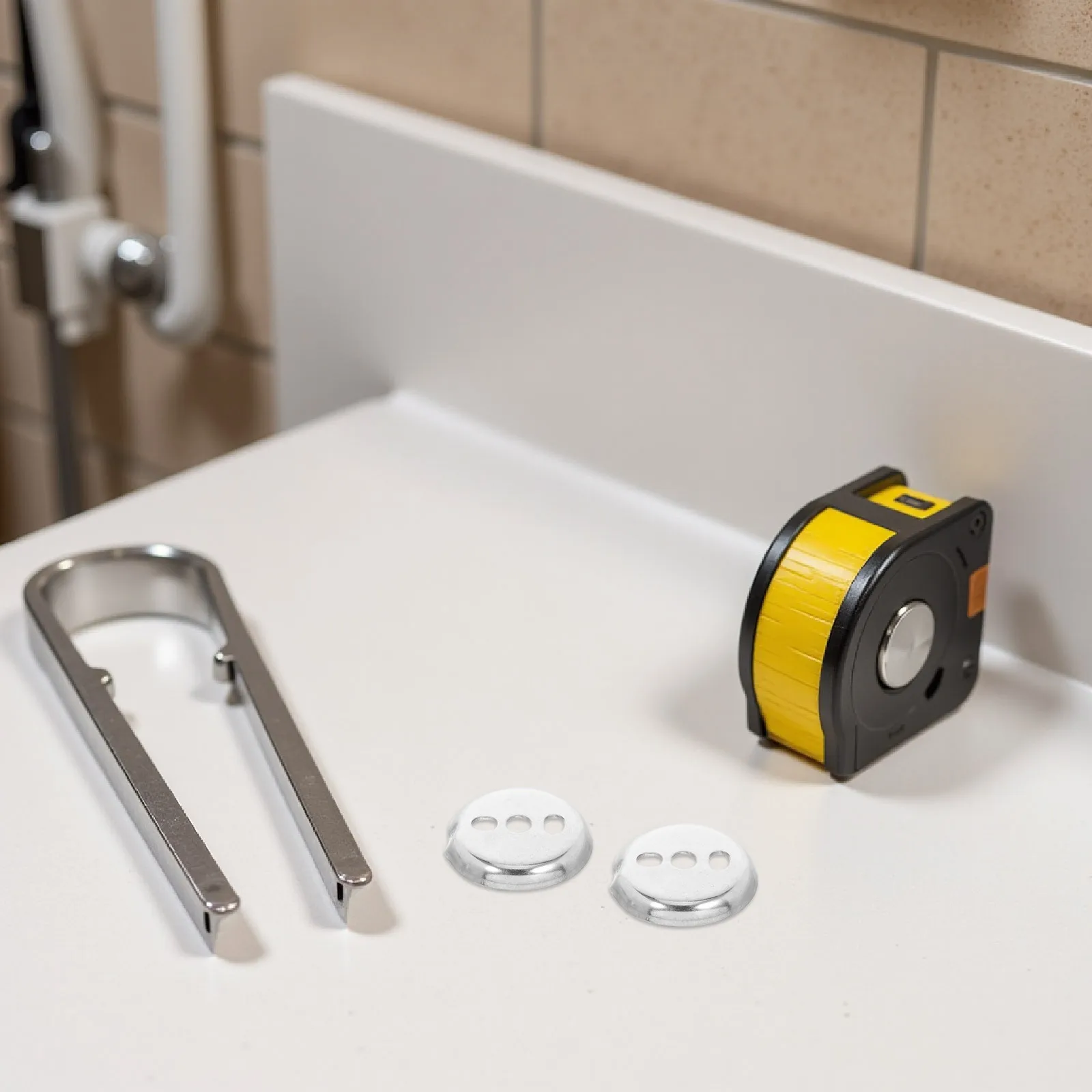 

6Pcs Towel Bar Mounting Parts Stainless Steel 1.5 Inch Round Brackets Universal Bathroom Hardware Toilet Roll Holder Repair