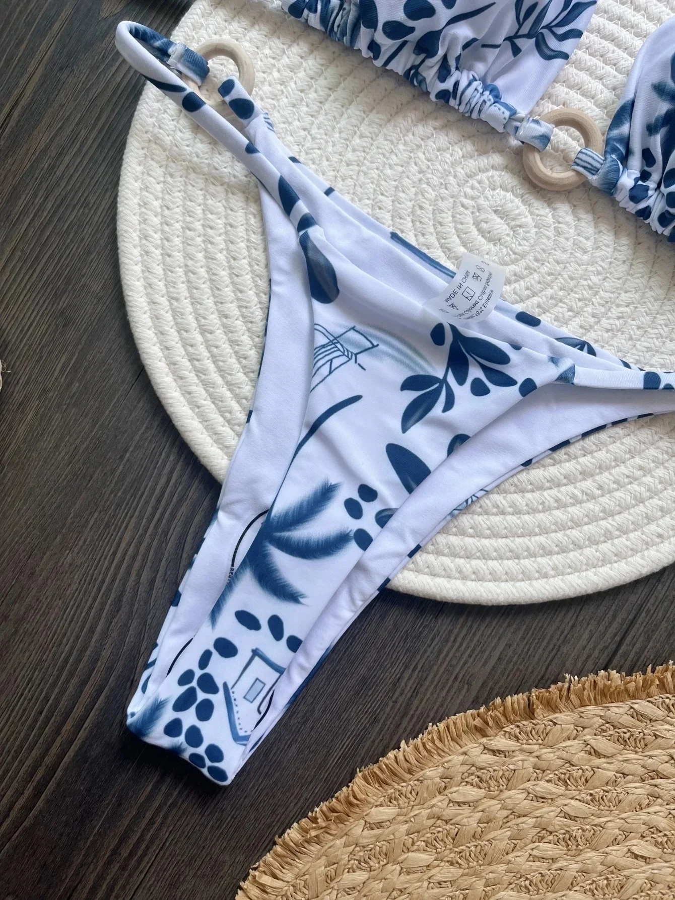 Printed Halter Brazilian High Leg Cut Bikini Female Swimsuit Women Swimwear Two-pieces Bikini set Bather Bathing Suit Swim